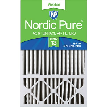 Nordic Pure 24_3/4x24_3/4x1 MERV 13 Pleated AC Furnace Air Filters 1 Pack 
